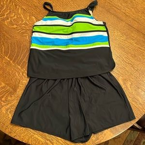 NWT 18W Swim Tankini and Shorts set, Delta Burke
